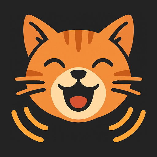 Meow Catch: a ginger cat mid-meow with sound waves